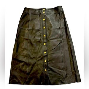 Vanessa Seward Pour La Redoute Leather Skirt